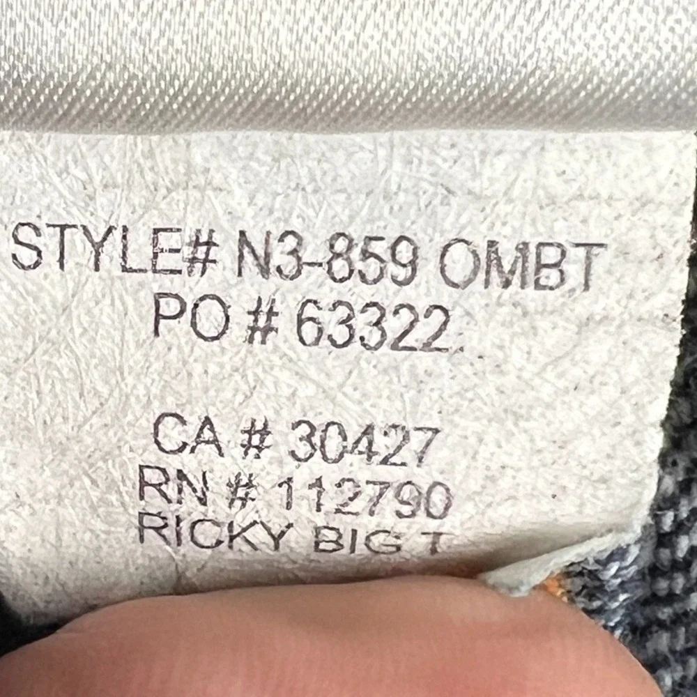 VTG Y2K True‎ Religion Ricky Big T Jeans Men's Sz 36 Seat 34 Meas. 38x32 USA